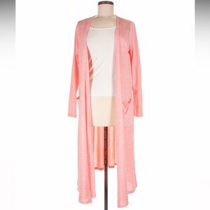 NWOT Peach/Coral LuLaRoe Sarah duster size xl